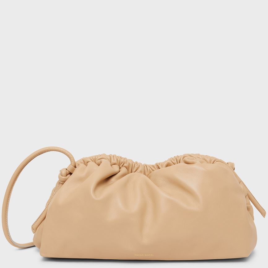 Women\'s Mansur Gavriel Cloud Clutch Bags Light Brown | AU M167QM